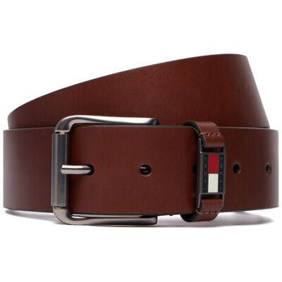 Tommy Jeans Pasek Tjm Tommy Roller Buckle 4.0 AM0AM14460 Brązowy 90 Brązowy Męskie Tommy Jeans Pasek Tjm Tommy Roller Buckle 4.0 AM0AM14460 Brązowy 90 Brązowy Męskie