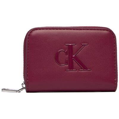 Calvin Klein Portfel Bold Ck Medium Zip Around LV04F1154G Bordowy 00 Bordowy Damskie Calvin Klein Portfel Bold Ck Medium Zip Around LV04F1154G Bordowy 00 Bordowy Damskie