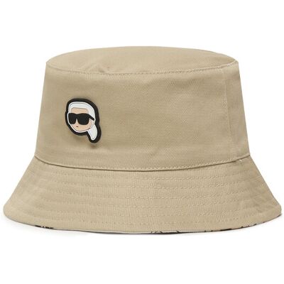 KARL LAGERFELD Kapelusz Bucket Z31206 Beżowy 42 Beżowy Chłopiec KARL LAGERFELD Kapelusz Bucket Z31206 Beżowy 42 Beżowy Chłopiec