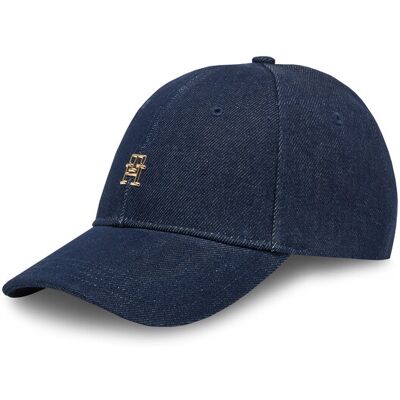 Tommy Hilfiger Czapka z daszkiem Elevated Chic Denim AW0AW17137 Granatowy NOSIZE Granatowy Damskie Tommy Hilfiger Czapka z daszkiem Elevated Chic Denim AW0AW17137 Granatowy NOSIZE Granatowy Damskie