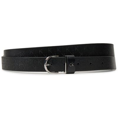 Calvin Klein Pasek Damski Ck Metal Round Buckle 2.5_Mono K60K613150 Czarny 130 Czarny Damskie Calvin Klein Pasek Damski Ck Metal Round Buckle 2.5_Mono K60K613150 Czarny 130 Czarny Damskie
