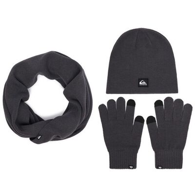 Quiksilver Komplet czapka, komin i rękawiczki CWBEO-QS-SM346-002-AW26 Szary ciemny NOSIZE Szary ciemny Męskie Quiksilver Komplet czapka, komin i rękawiczki CWBEO-QS-SM346-002-AW26 Szary ciemny NOSIZE Szary ciemny Męskie