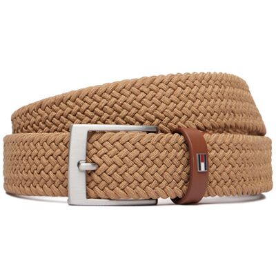 Tommy Hilfiger Pasek Adan 3.5 Elastic AM0AM13824 Brązowy 105 Brązowy Męskie Tommy Hilfiger Pasek Adan 3.5 Elastic AM0AM13824 Brązowy 105 Brązowy Męskie