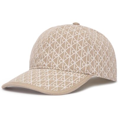 Calvin Klein Czapka z daszkiem Emblem Print W Leather Patch Cap LV04F5036G Beżowy NOSIZE Beżowy Damskie Calvin Klein Czapka z daszkiem Emblem Print W Leather Patch Cap LV04F5036G Beżowy NOSIZE Beżowy Damskie