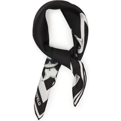 KARL LAGERFELD Chusta B1W33083 Czarny NOSIZE Czarny Damskie KARL LAGERFELD Chusta B1W33083 Czarny NOSIZE Czarny Damskie