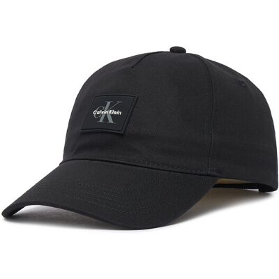 Calvin Klein Czapka z daszkiem Monologo Rubber Patch Bb Cap LV04D5136G Czarny OS Czarny Męskie Calvin Klein Czapka z daszkiem Monologo Rubber Patch Bb Cap LV04D5136G Czarny OS Czarny Męskie