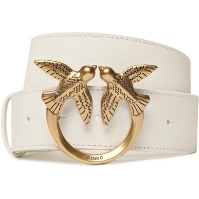 PINKO Pasek Love Berry H4 Belt PE 23 PLT01 100120 A0F1 Biały S Biały Damskie PINKO Pasek Love Berry H4 Belt PE 23 PLT01 100120 A0F1 Biały S Biały Damskie