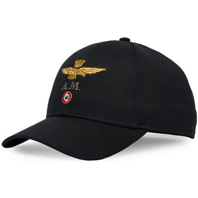 Aeronautica Militare Czapka z daszkiem 262HA1100UCT02848 Czarny NOSIZE Czarny Męskie Aeronautica Militare Czapka z daszkiem 262HA1100UCT02848 Czarny NOSIZE Czarny Męskie
