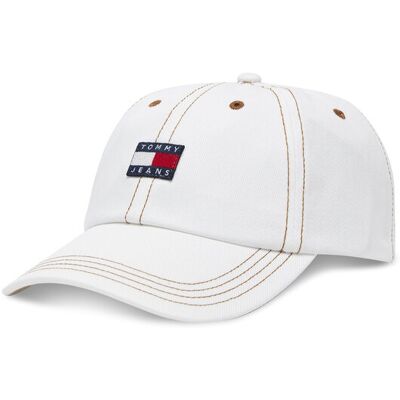 Tommy Jeans Czapka z daszkiem Heritage AW0AW17572 Kremowy NOSIZE Kremowy Damskie Tommy Jeans Czapka z daszkiem Heritage AW0AW17572 Kremowy NOSIZE Kremowy Damskie