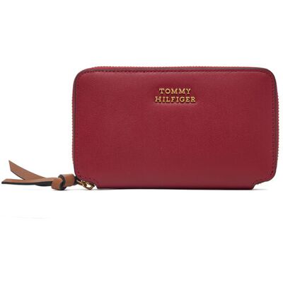 Tommy Hilfiger Portfel Th Leather Med Za Wallet AW0AW18939 Czerwony NOSIZE Czerwony Damskie Tommy Hilfiger Portfel Th Leather Med Za Wallet AW0AW18939 Czerwony NOSIZE Czerwony Damskie