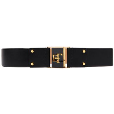 Elisabetta Franchi Pasek CT-66S-67E2-V160 Czarny 46 Czarny Damskie Elisabetta Franchi Pasek CT-66S-67E2-V160 Czarny 46 Czarny Damskie