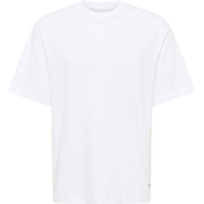 Mustang T-Shirt Akron 1016499 Biały Relaxed Fit L Biały Męskie Mustang T-Shirt Akron 1016499 Biały Relaxed Fit L Biały Męskie