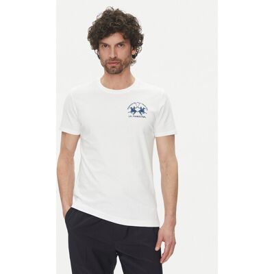 La Martina T-Shirt Vernie MAR009 JS206 Biały Regular Fit XXL Biały Męskie La Martina T-Shirt Vernie MAR009 JS206 Biały Regular Fit XXL Biały Męskie