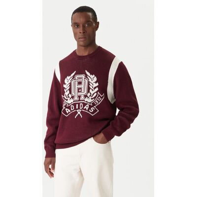 Adidas Sweter JX8215 Bordowy Regular Fit S Bordowy Męskie Adidas Sweter JX8215 Bordowy Regular Fit S Bordowy Męskie