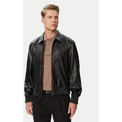 Calvin Klein Kurtka z imitacji skóry LV04RG406G Czarny Regular Fit M Czarny Męskie Calvin Klein Kurtka z imitacji skóry LV04RG406G Czarny Regular Fit M Czarny Męskie
