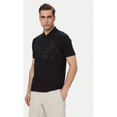 Boss Polo Pl Globe Pattern 50559010 Czarny Regular Fit L Czarny Męskie Boss Polo Pl Globe Pattern 50559010 Czarny Regular Fit L Czarny Męskie