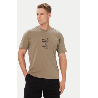 C.P. Company T-Shirt 21CMTS134A005100W Beżowy Regular Fit L Beżowy Męskie C.P. Company T-Shirt 21CMTS134A005100W Beżowy Regular Fit L Beżowy Męskie