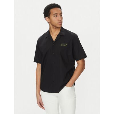 KARL LAGERFELD Koszula 605443 552600 Czarny Relaxed Fit M Czarny Męskie KARL LAGERFELD Koszula 605443 552600 Czarny Relaxed Fit M Czarny Męskie