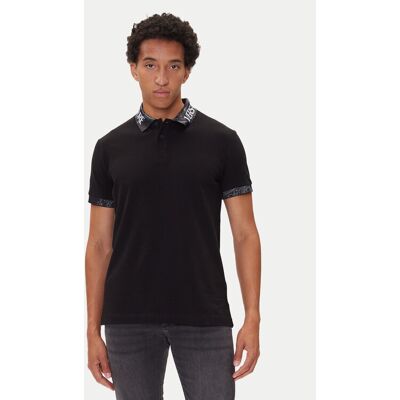 Versace Jeans Couture Polo 79GAGT03 CJ01T Czarny Regular Fit L Czarny Męskie Versace Jeans Couture Polo 79GAGT03 CJ01T Czarny Regular Fit L Czarny Męskie