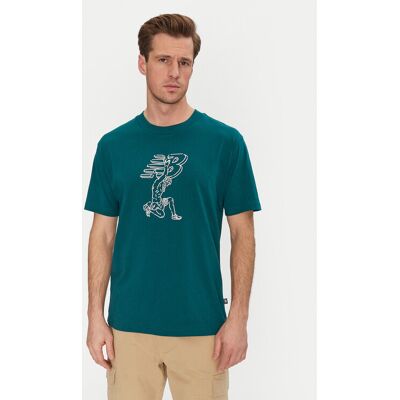 New Balance T-Shirt MT51978 Zielony Relaxed Fit M Zielony Męskie New Balance T-Shirt MT51978 Zielony Relaxed Fit M Zielony Męskie