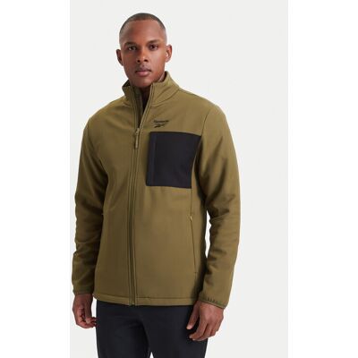 Reebok Kurtka softshell RCC00096 Zielony ciemny Regular Fit XXL Zielony ciemny Męskie Reebok Kurtka softshell RCC00096 Zielony ciemny Regular Fit XXL Zielony ciemny Męskie