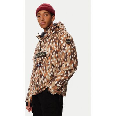 Napapijri Kurtka anorak Rf Next Aop 1 NP0A8AHX Brązowy Regular Fit L Brązowy Męskie Napapijri Kurtka anorak Rf Next Aop 1 NP0A8AHX Brązowy Regular Fit L Brązowy Męskie