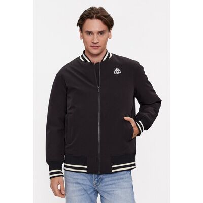 Kappa Kurtka bomber Authentic Gomin 331H2MW Czarny Comfort Fit M Czarny Męskie Kappa Kurtka bomber Authentic Gomin 331H2MW Czarny Comfort Fit M Czarny Męskie