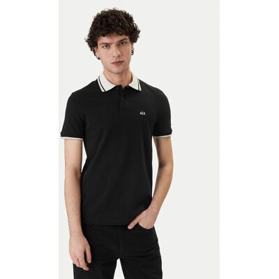 Giorgio Armani Exchange Polo XM002350 AF10366 UC001 Czarny Regular Fit XXL Czarny Męskie Giorgio Armani Exchange Polo XM002350 AF10366 UC001 Czarny Regular Fit XXL Czarny Męskie