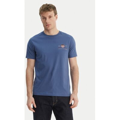 Gant T-Shirt Archive Shield 2067004 Niebieski Regular Fit L Niebieski Męskie Gant T-Shirt Archive Shield 2067004 Niebieski Regular Fit L Niebieski Męskie