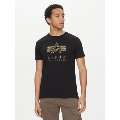 Alpha Industries T-Shirt Camo Puff 146506 Czarny Regular Fit S Czarny Męskie Alpha Industries T-Shirt Camo Puff 146506 Czarny Regular Fit S Czarny Męskie