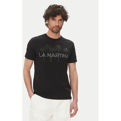 La Martina T-Shirt Andy MAR311 JS324 Czarny Regular Fit L Czarny Męskie La Martina T-Shirt Andy MAR311 JS324 Czarny Regular Fit L Czarny Męskie