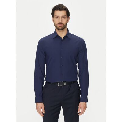 Michael Kors Koszula MK0DS01531 Granatowy Slim Fit 39 Granatowy Męskie Michael Kors Koszula MK0DS01531 Granatowy Slim Fit 39 Granatowy Męskie
