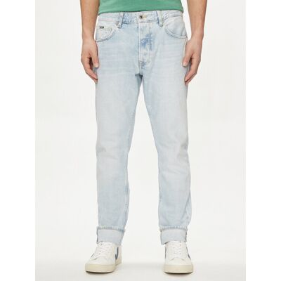 Pepe Jeans Jeansy PM207392 Błękitny Tapered Fit 31_32 Niebieski jasny Męskie Pepe Jeans Jeansy PM207392 Błękitny Tapered Fit 31_32 Niebieski jasny Męskie