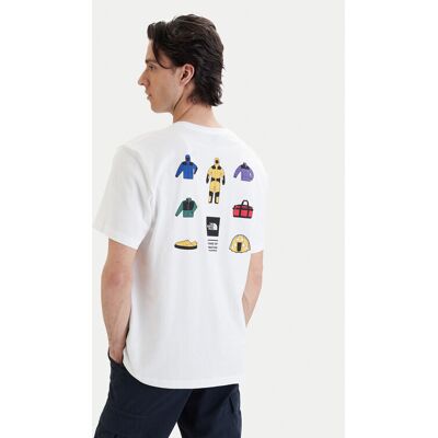 The North Face T-Shirt Icon Celebration NF0A8GAS Biały Regular Fit M Biały Męskie The North Face T-Shirt Icon Celebration NF0A8GAS Biały Regular Fit M Biały Męskie