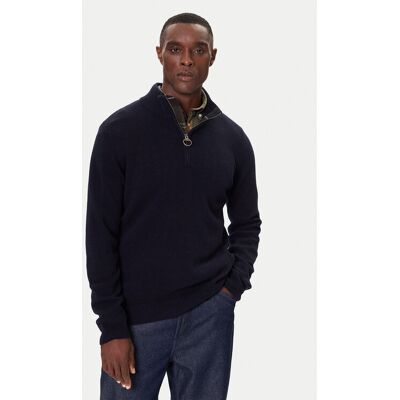 Barbour Sweter Holden MKN0837NY91 Granatowy Regular Fit M Granatowy Męskie Barbour Sweter Holden MKN0837NY91 Granatowy Regular Fit M Granatowy Męskie