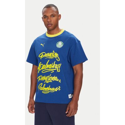 Puma T-Shirt CWC Hoops x Palmeiras 631704 Niebieski Regular Fit M Niebieski Męskie Puma T-Shirt CWC Hoops x Palmeiras 631704 Niebieski Regular Fit M Niebieski Męskie