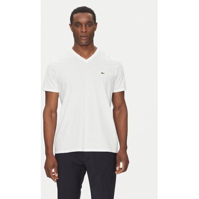 Lacoste T-Shirt TH6710 Biały Regular Fit 6 Biały Męskie Lacoste T-Shirt TH6710 Biały Regular Fit 6 Biały Męskie