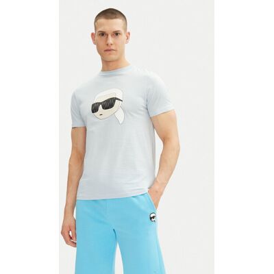 KARL LAGERFELD T-Shirt 755073 552251 Błękitny Regular Fit L Niebieski jasny Męskie KARL LAGERFELD T-Shirt 755073 552251 Błękitny Regular Fit L Niebieski jasny Męskie