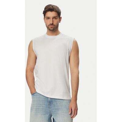 Jack & Jones Tank top Simon 12297709 Biały Relaxed Fit XL Biały Męskie Jack & Jones Tank top Simon 12297709 Biały Relaxed Fit XL Biały Męskie