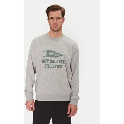 New Balance Bluza MT51929 Szary Regular Fit XXL Szary Męskie New Balance Bluza MT51929 Szary Regular Fit XXL Szary Męskie