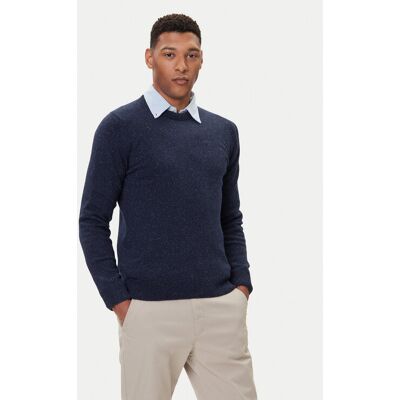Barbour Sweter Essential Tisbury MKN0844GY12 Granatowy Regular Fit M Granatowy Męskie Barbour Sweter Essential Tisbury MKN0844GY12 Granatowy Regular Fit M Granatowy Męskie