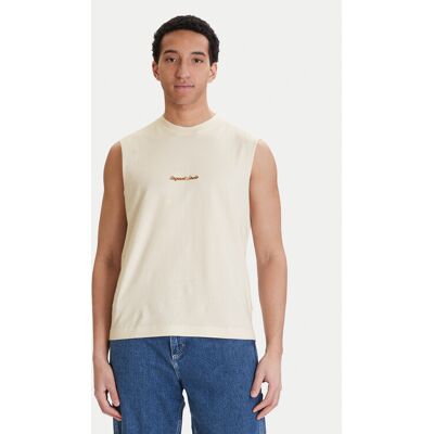 Jack & Jones Tank top Norrebro Emb 12292009 Écru Regular Fit L Kremowy Męskie Jack & Jones Tank top Norrebro Emb 12292009 Écru Regular Fit L Kremowy Męskie