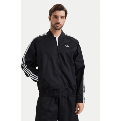 Adidas Kurtka bomber Sst Adicolor Classics Cotton Twill Tracktop KR1371 Czarny Regular Fit XXL Czarny Męskie Adidas Kurtka bomber Sst Adicolor Classics Cotton Twill Tracktop KR1371 Czarny Regular Fit XXL Czarny Męskie