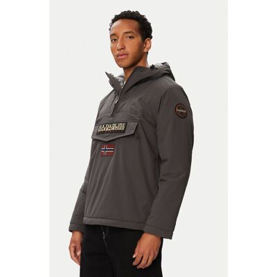 Napapijri Kurtka anorak Rainforest Winter 3 NP0A4GMC Szary Regular Fit 3XL Szary Męskie Napapijri Kurtka anorak Rainforest Winter 3 NP0A4GMC Szary Regular Fit 3XL Szary Męskie