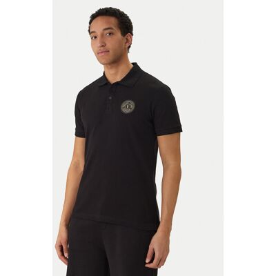 Versace Jeans Couture Polo 80GAGT19 CJ01T Czarny Regular Fit M Czarny Męskie Versace Jeans Couture Polo 80GAGT19 CJ01T Czarny Regular Fit M Czarny Męskie
