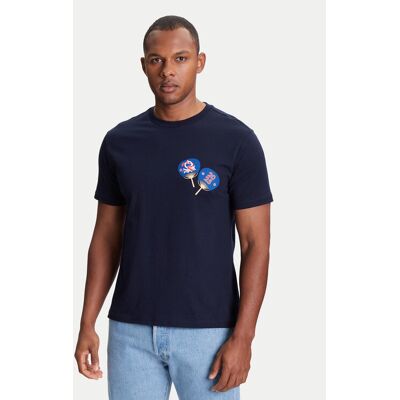 United Colors Of Benetton T-Shirt 3I1XU1096 Granatowy Regular Fit M Granatowy Męskie United Colors Of Benetton T-Shirt 3I1XU1096 Granatowy Regular Fit M Granatowy Męskie