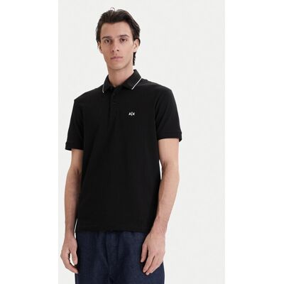 Giorgio Armani Exchange Polo XM001289 AF10363 UC001 Czarny Regular Fit M Czarny Męskie Giorgio Armani Exchange Polo XM001289 AF10363 UC001 Czarny Regular Fit M Czarny Męskie