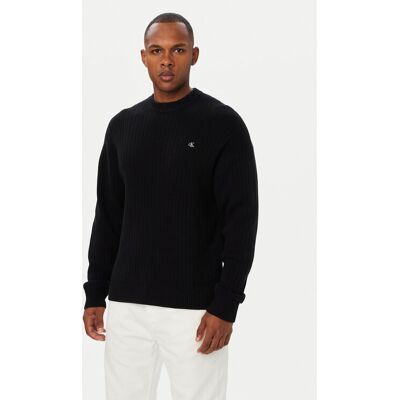 Calvin Klein Jeans Sweter LV04RH328G Czarny Regular Fit M Czarny Męskie Calvin Klein Jeans Sweter LV04RH328G Czarny Regular Fit M Czarny Męskie