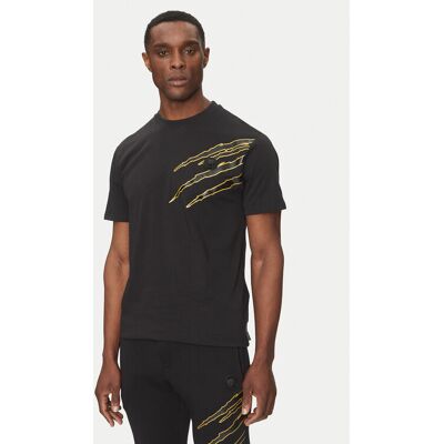 Plein Sport T-Shirt SAEC MTK8019 STE001N Czarny Regular Fit 3XL Czarny Męskie Plein Sport T-Shirt SAEC MTK8019 STE001N Czarny Regular Fit 3XL Czarny Męskie