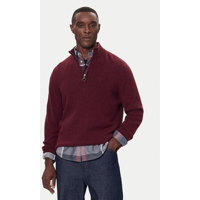Barbour Sweter Tisbury MKN1187RE53 Bordowy Regular Fit L Bordowy Męskie Barbour Sweter Tisbury MKN1187RE53 Bordowy Regular Fit L Bordowy Męskie